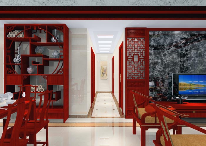 丝瓜视频网站在线观看陶家裝：佛山合景新鴻基·瀧景113㎡新中式丝瓜黄色网站视频效果鑒賞