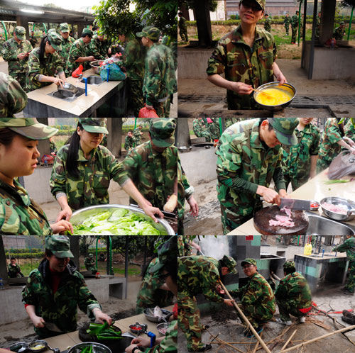 戰地野炊，小夥伴們各司其職